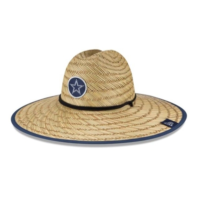 Blue Dallas Cowboys Hat - New Era NFL Official NFL Training Straw Hat USA4218635